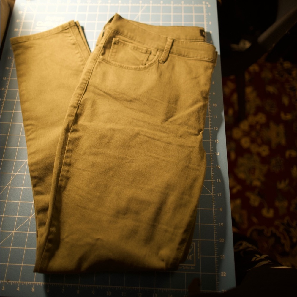 Express Army Green Mid-Rise Leggings - 14